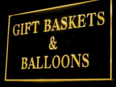 Gift Baskets Balloons LED Neon Sign